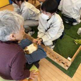 【動物科学科】動物介在活動を行いました！